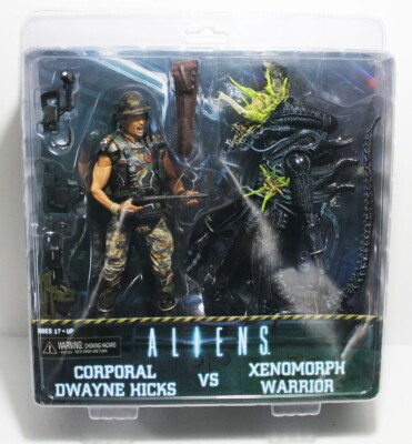 NECA Aliens CORPORAL DWAYNE HICKS XENOMORPH WARRIOR Deluxe 2 Pack Action Figure