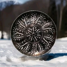 Clear Pressed Glass 4 Part Round Divided Relish oliveTray/Plate/Dish 11.5” Vntg