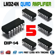 5PCS LM324N LM324 DIP-14 TI Low Power Quad Op-Amplifier IC