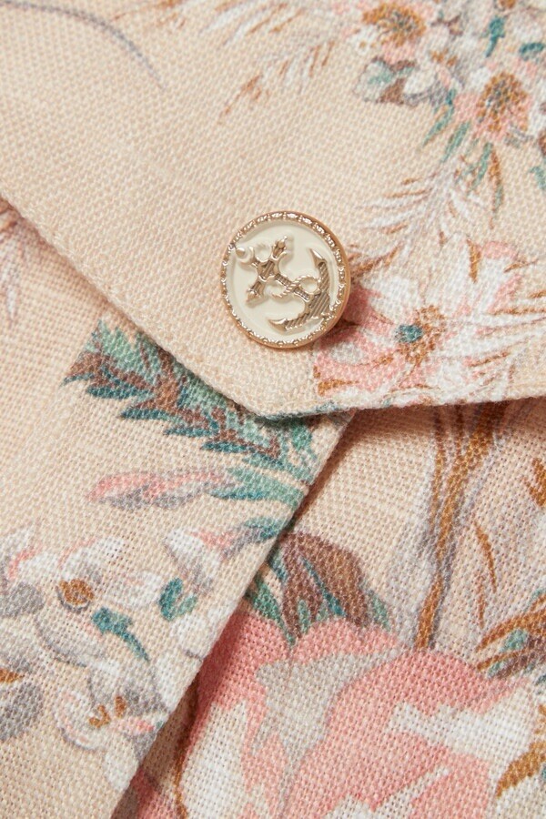 Zimmermann Moonshine Belted Patchwork Shorts Size… - image 4