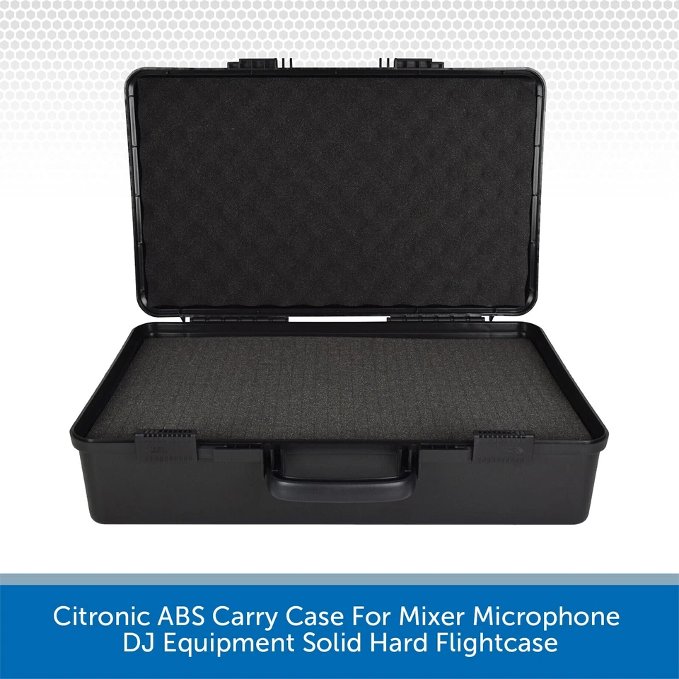 Citronic ABS Carry Case For Mixer Microphone DJ Equipment Solid Hard Flightcase - Image 2 of 4