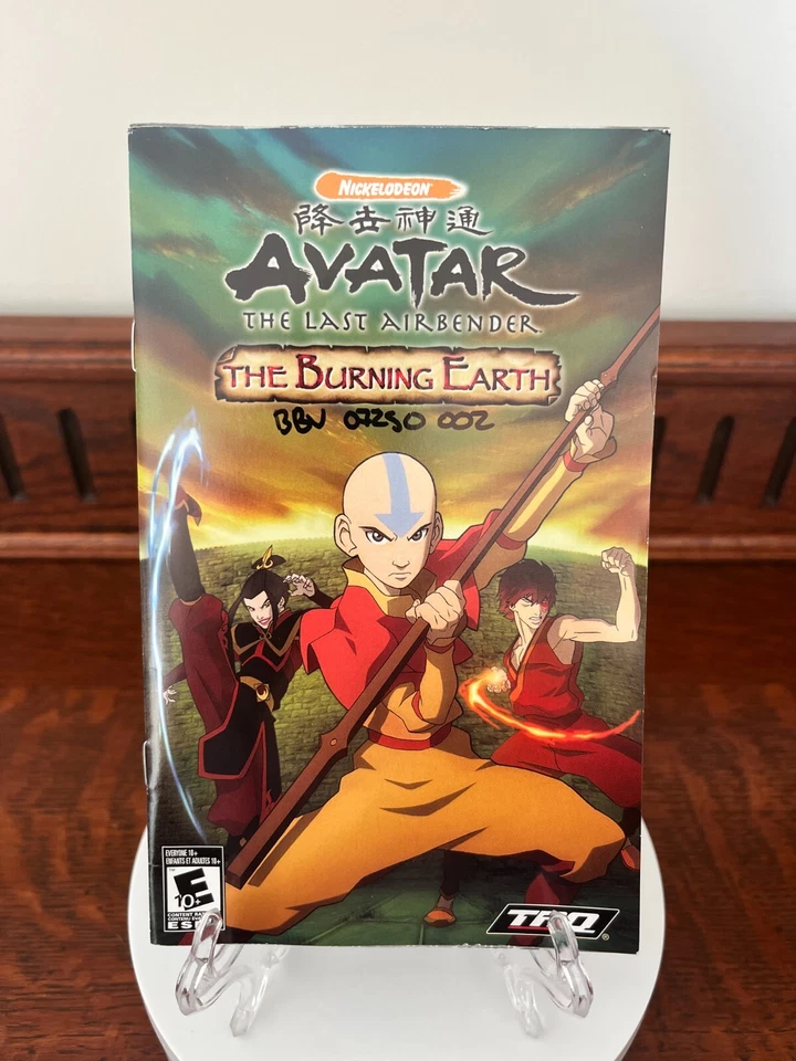 Avatar The Last Air Bender The Burning Earth (Playstation 2, 2007) Novo na caixa com manual - Imagem 2 de 4