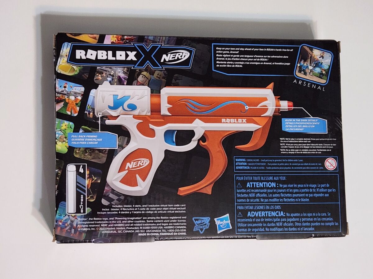 Nerf Roblox Arsenal: Soul Catalyst Dart Blaster With Code to