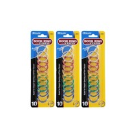 Bazic 1 Metal Book Rings Assorted Nickel-plated Steel Rings (3... Free Shipping Bazic 1 Metal Book Rings Assorted Nickel-plated Steel Rings (3... Free Shipping