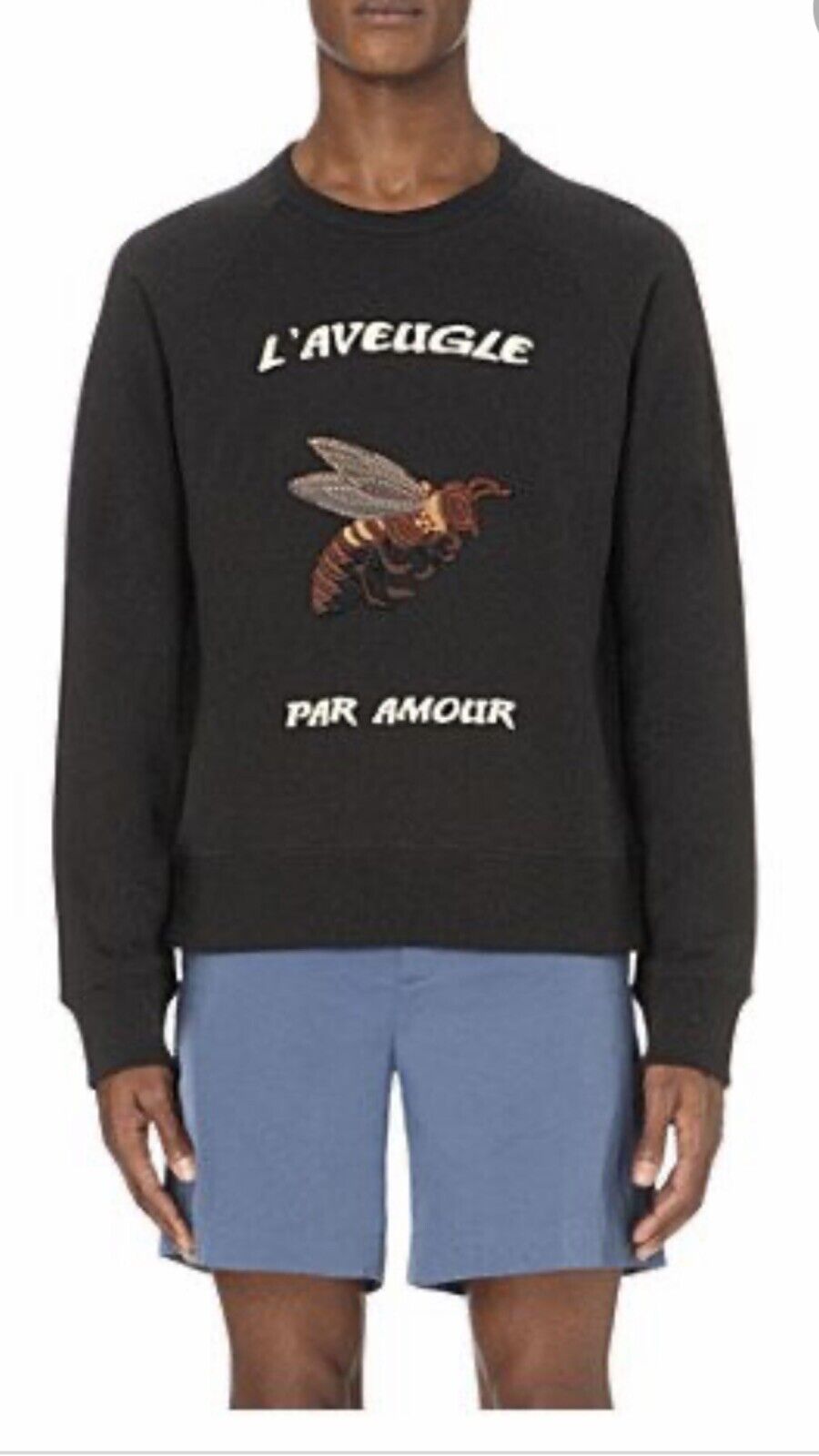 gucci l'aveugle par amour mens crewneck . XXXL. $1150