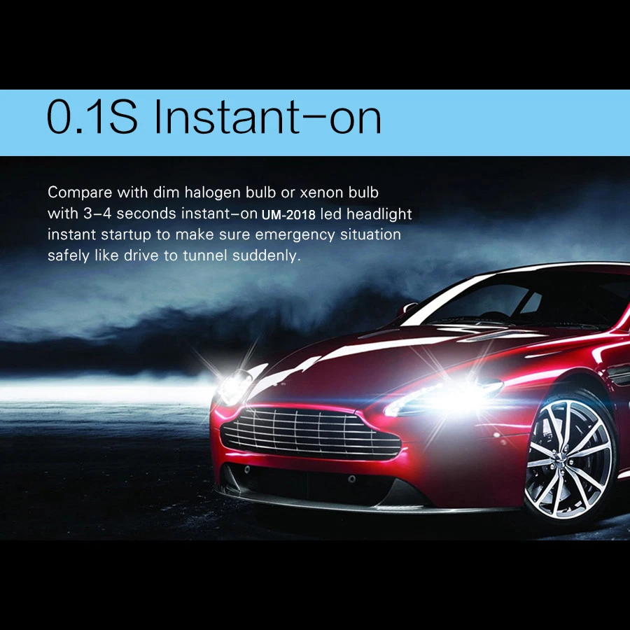 Alla Lighting 9004 LED 车头灯灯泡双光束转换套件,亮白色 vs — 第 3/4 张图片