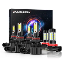 Para For Chevy Colorado 2004-2008 - Faros LED High Low + Kit de luces antiniebla