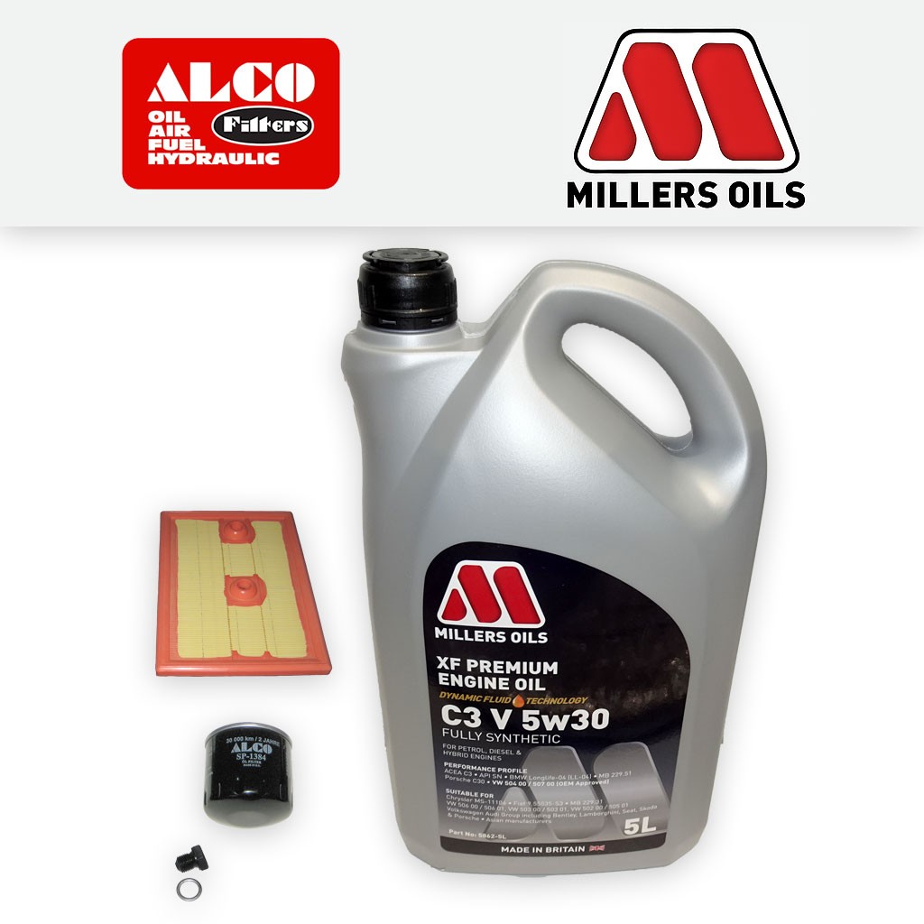 SERVICE KIT for AUDI Q3 (8U) 1.4 TFSI OIL AIR FILTERS +XF 5w30 OIL (2013-2017)
