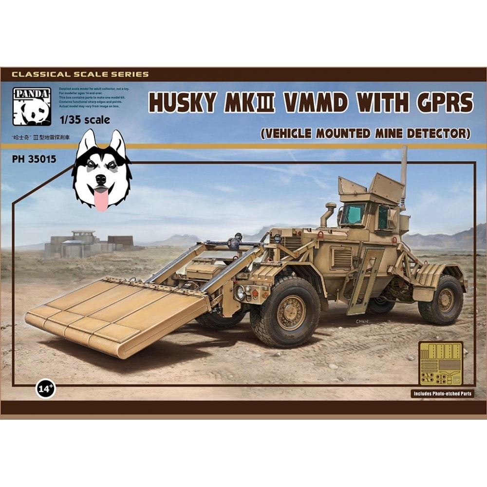 Panda Hobby 1:35 Husky Mk. III VMMD with GPRS Vehicle Mounted Mine Detector Kit