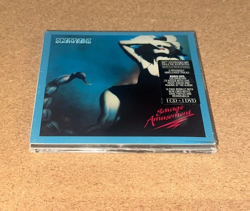 NEW & SEALED Scorpions : Savage Amusement 50th Anniv Deluxe Ed 1 CD & 1 DVD Set