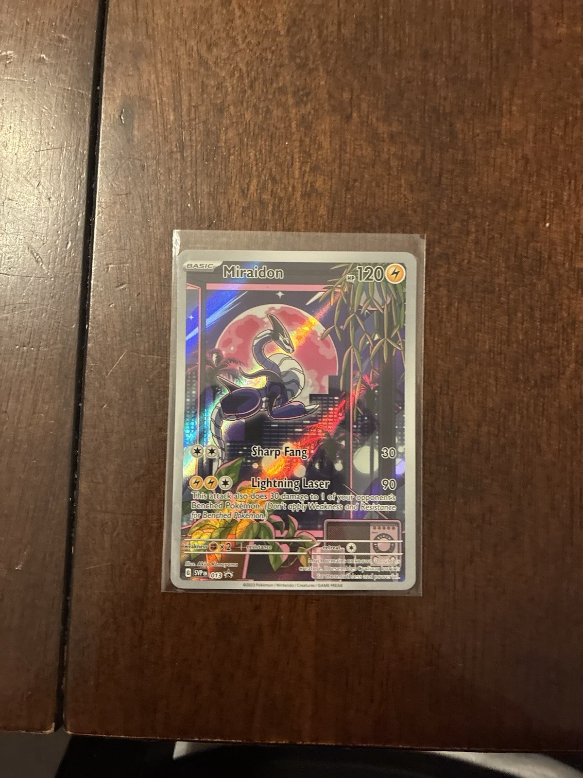 Pokemon Miraidon 013 Sv: Scarlet & Violet Black Star Promo Card Holo English