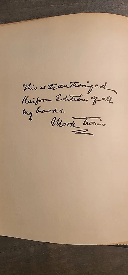 MARK TWAIN Books Set of 18 Authorized Uniform Editions 1875/1899/1917 Vintage - Image 3 of 4