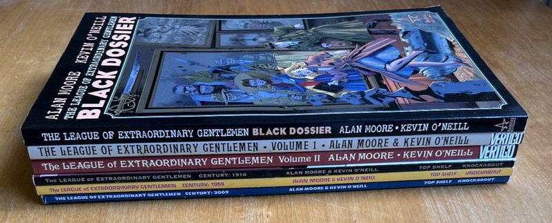 League of Extraordinary Gentlemen - 7 graphic novel TPB lot - Black Dossier etc.