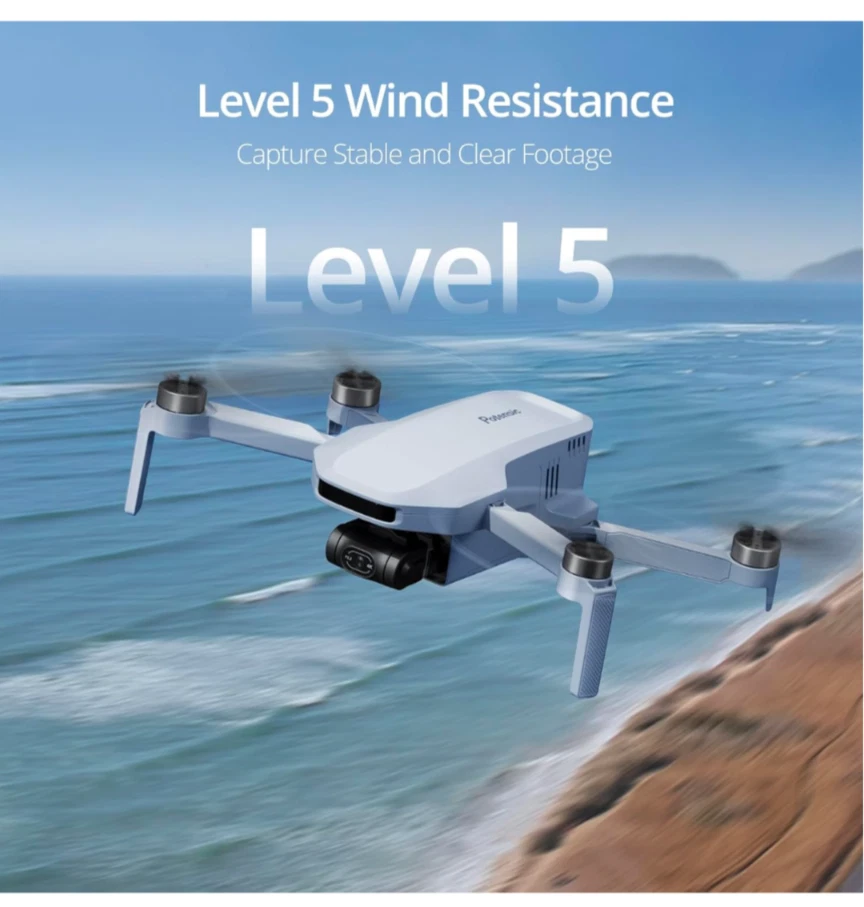 Drone cardán Potensic ATOM 3 ejes con combo FlyMore - blanco Foto 4 de 4