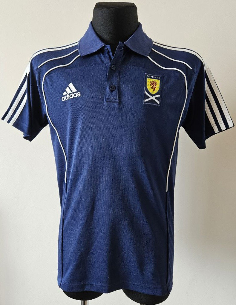 Scotland 2010 - 2012 football Adidas Polo Shirt size Medium