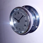 WORKING GOOD ORDER SMALL VINTAGE MARPRO CHROME CASED BOAT YACHT BULKHEAD CLOCK