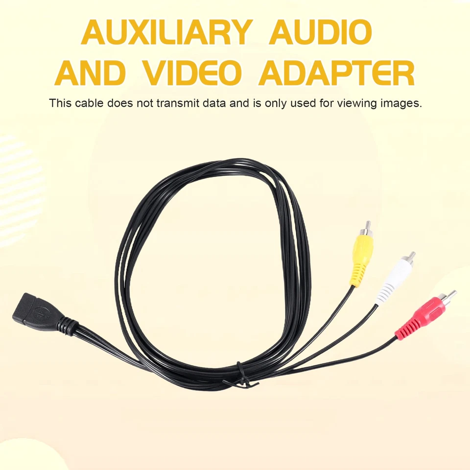 1.5M Usb A Female To 3  Phono Av Cable Lead Pc  Aux Audio Video Adapter S7I4 - Image 4 of 4