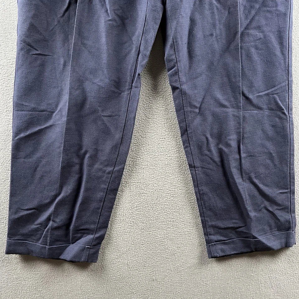 Pantalones Jos A Bank para Hombres 38x30 Azul Mezcla de Lino Viajeros Resistentes a las Arrugas De Colección Nuevos con Etiquetas Foto 2 de 4