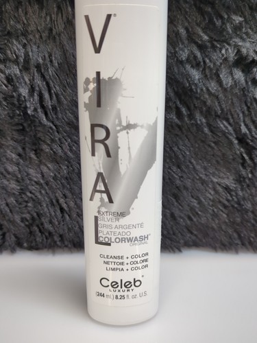 Celeb Luxury VIRAL COLORWASH EXTREME SILVER Hair Color Depositing Shampoo #50694 - Picture 3 of 6
