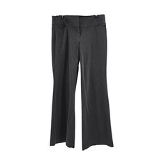 Express Editor Pants Womens Charcoal Gray Flared Pants Size 6S Office Business