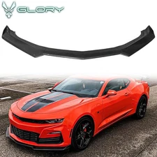 Fits 16-24 Chevy Camaro 1LE Style Front Bumper Lip Splitter Carbon Fiber Print