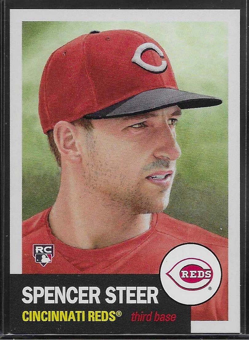 2023 TOPPS LIVING SET # 649 SPENCER STEER Rookie Cincinnati Reds 2,135 Printed