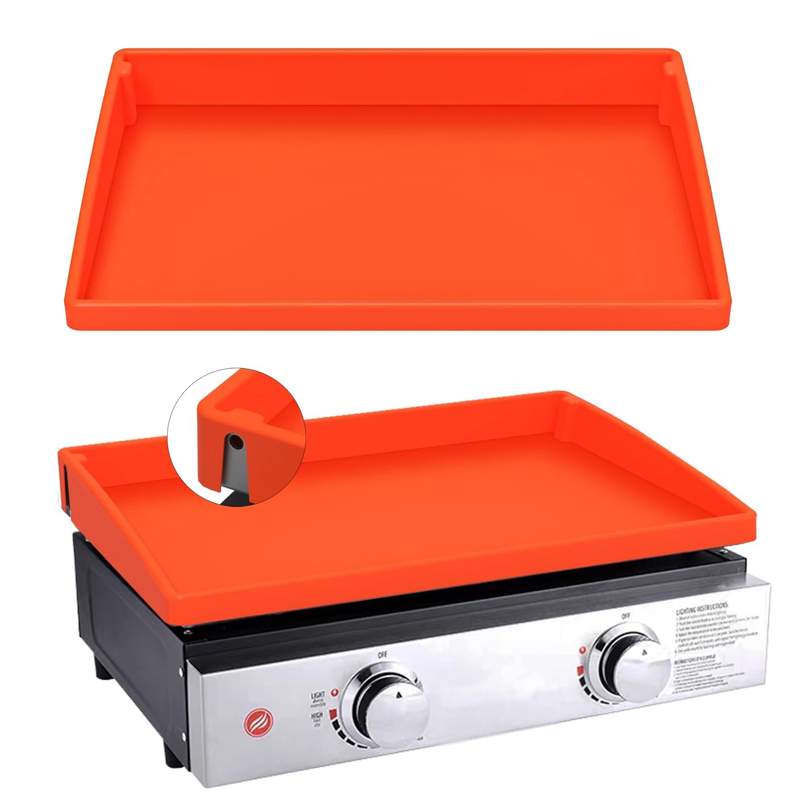 22 Inch Griddle Cover Mat for Blackstone Griddle, Full Wrap-Around Protection...