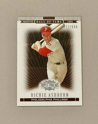 2007 Topps Triple Threads Sepia #9 Richie Ashburn SP HOF /559 Numbered