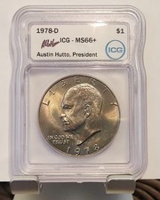 1978-D $1 MS66+  Eisenhower Dollar - ICG High Grade Mint State Plus - UNC Coin