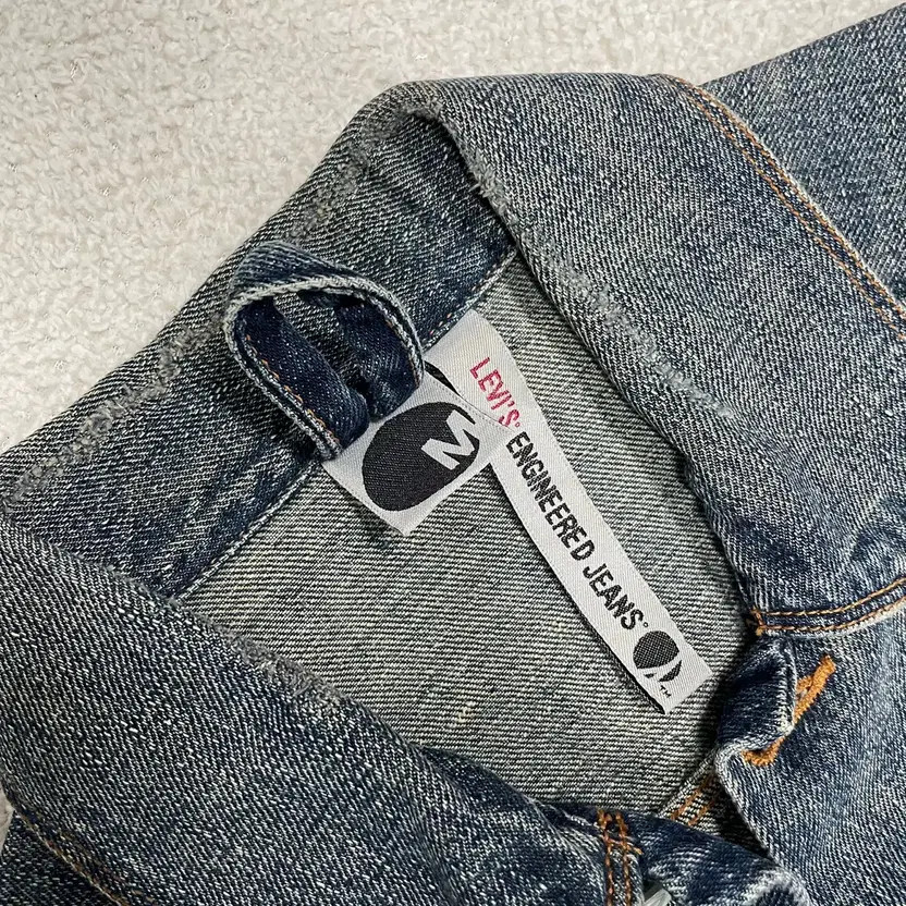 Levi's Engineered Medium Wash Denim Jacket Men's … - image 7