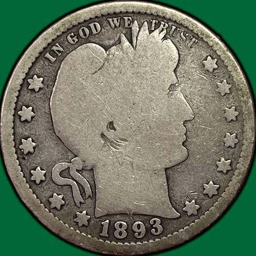 1893-S Barber Quarter — photo from another recent sale