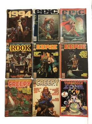 80s HORROR SCI-FI Anthology MAGAZINE LOT (1994 ROOK EPIC CREEPY EERIE FORBIDDEN)
