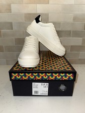 NIB- KURT GEIGER LANEY LEATHER SNEAKERS WHITE...