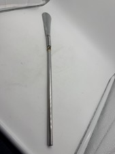 Vintage Long Metal Shoe Horn Flexible Spring Neck Made In Japan 16.5"