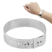 Stainless Steel Adjustable Bangle Gauge Jewelry Making Bracelet Sizing Tools