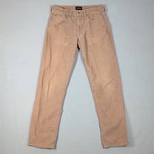 J.Crew 770 Straight Fit Corduroy Pants Mens 30x32 Tan Brown Stretch Cotton