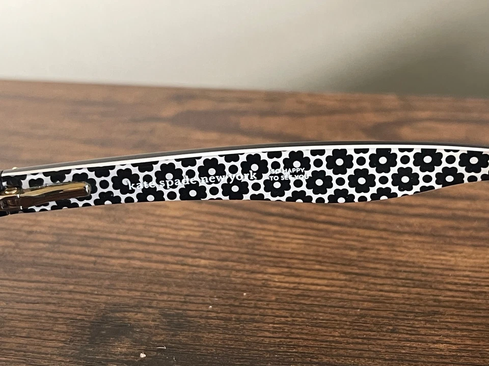 Monturas de gafas florales negras Kate Spade New York Brylie solo 52-16-135 mm Foto 3 de 4