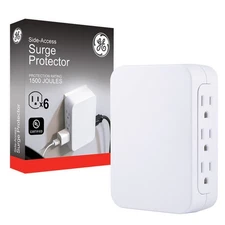Surge Protector 6 Outlet Size Ea Surge Protector 6 Outlet 1500 Joules Side Ac...