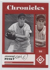 2023 Panini Chronicles Red 21/100 Johnny Pesky #22 2b2