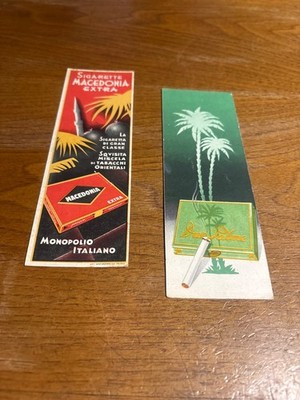 2 1930 s Bookmarks   Macedonia and Two Palm Trees 1930 s