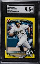 2025 Bowman - Prospects Nick Kurtz #BP-114 Yellow /75 (RC)