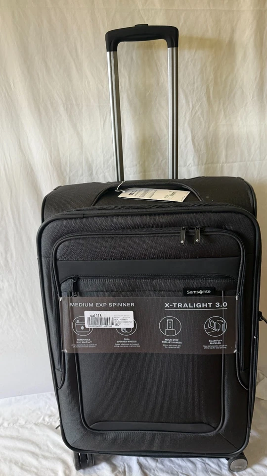 $499 SAMSONITE X-Tralight 3.0 25" Check-In Spinner Medium Luggage Suitcase Gray - Image 2 of 4