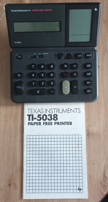 RECHNER/ TISCHRECHNER TI-5038 VON TEXAS INSTRUMENTS, COPYRIGHT 1988