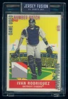 2021 Jersey Fusion All Sports Ivan Rodriguez Game Worn Number Patch 8/75