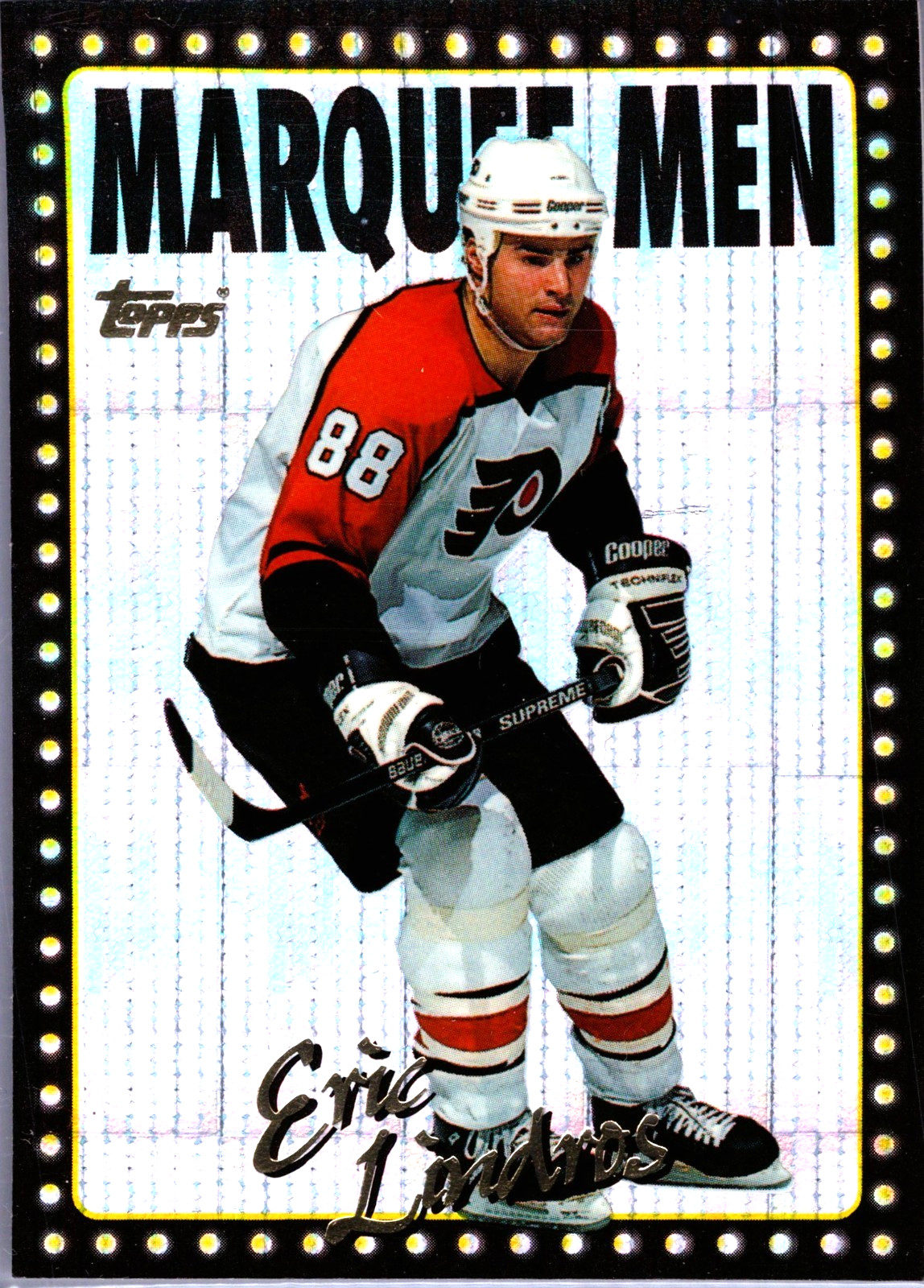 1995-96 TOPPS MARQUEE MEN POWER BOOSTERS #1 ERIC LINDROS NM