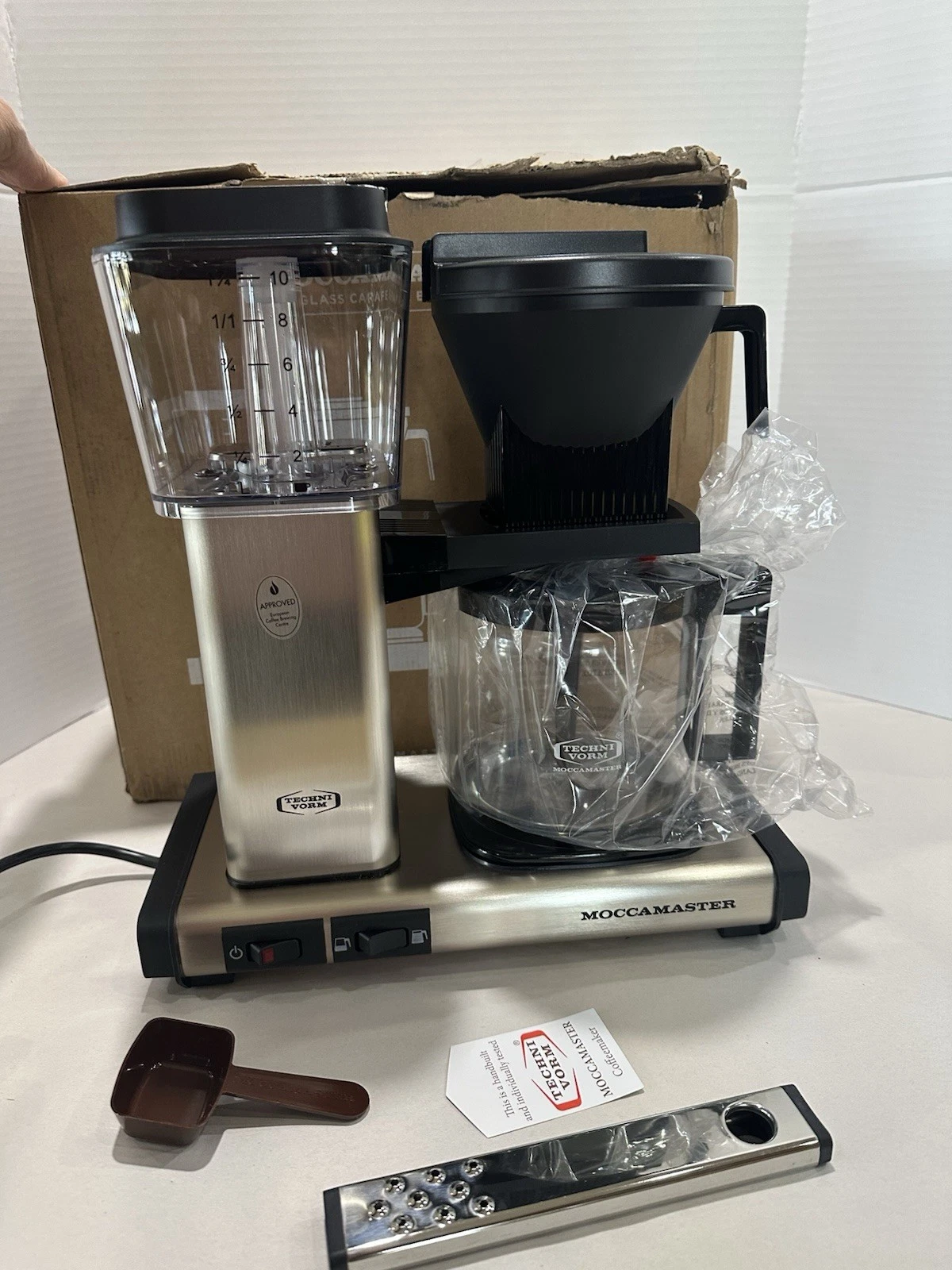 Technivorm MOCCAMASTER KBGV Coffee Maker Machine Brushed Silver 53940