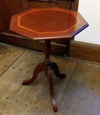 Antique Style Reproduction Inlaid Mahogany Wine Side Table DELIVERY POSSIBLE