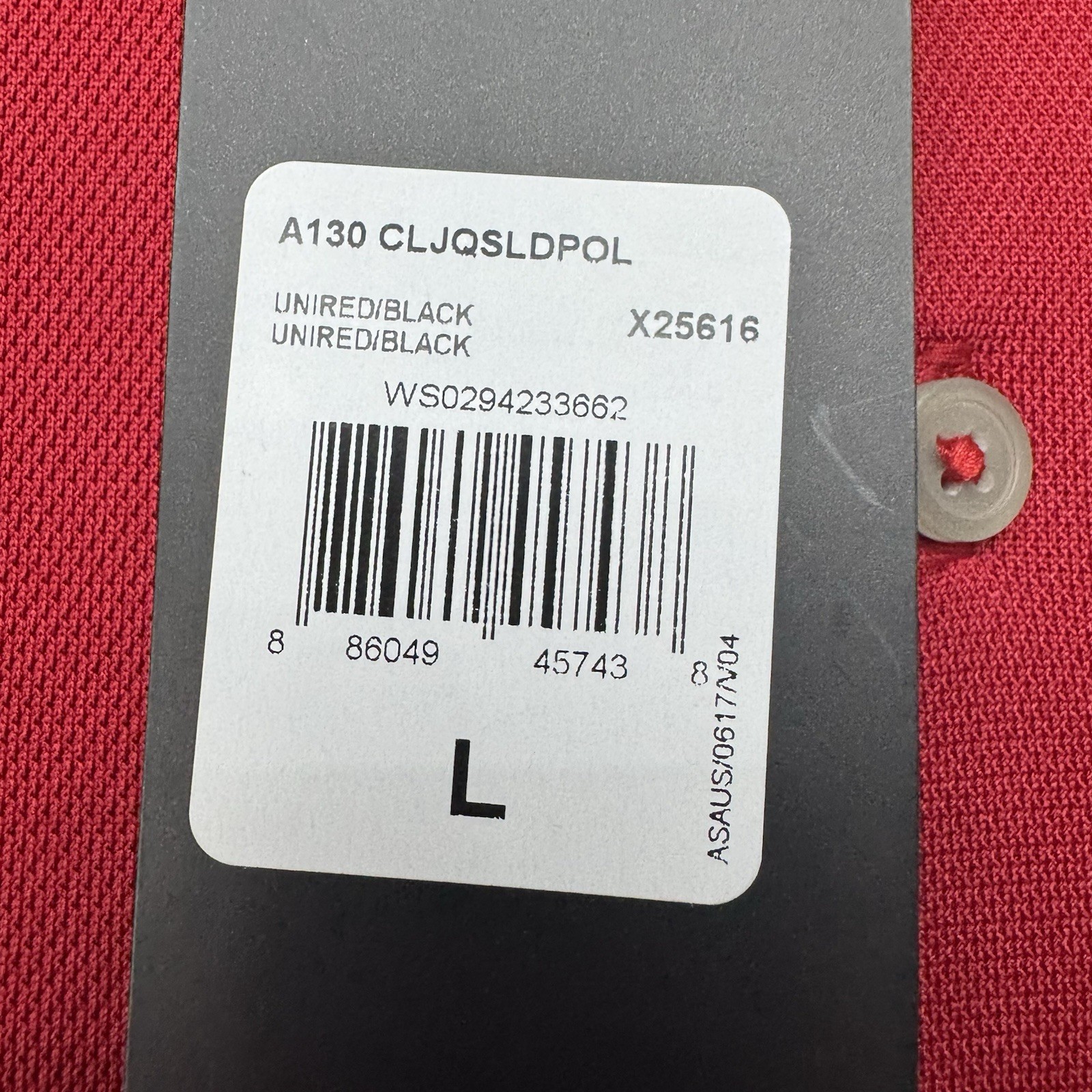 Adidas Polo Shirt Mens Large Red ClimaLite Performance Golf Stretch Wicking New thumbnail 7