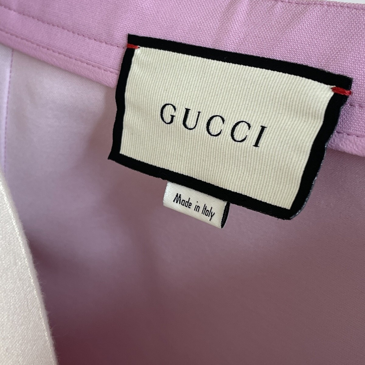 Gucci★素敵！Lilac Rose Silk/Wool Mini Skirt New Authentic Gucci Women's Lilac Rose Silk/Wool Mini Skirt