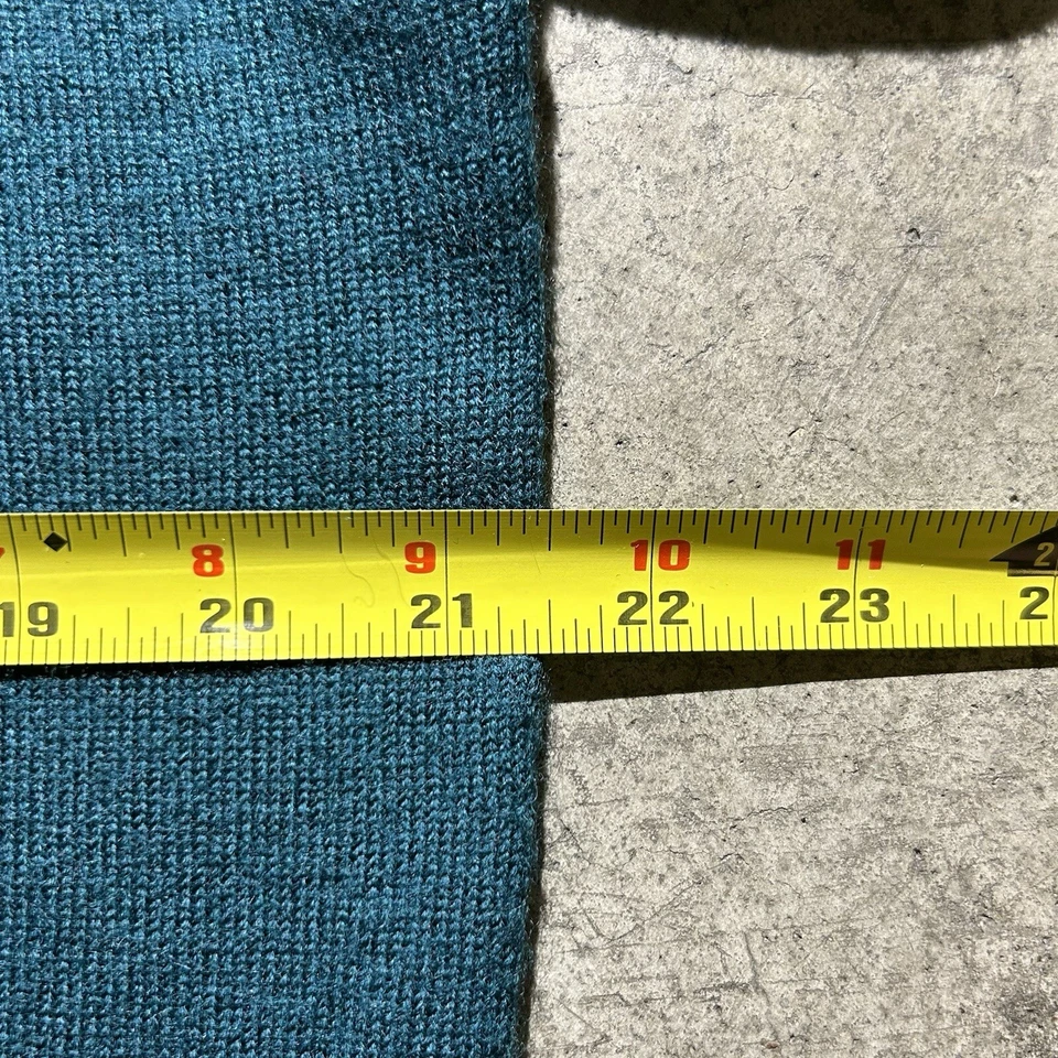 Vintage 90s Trader Bay 100% merino Wool Collared Sweater Men’s Size L Green - Image 4 of 4